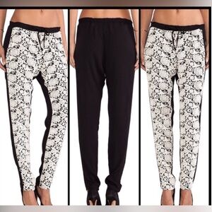 CHASER ♠️ Slouch Lace Front Pants NWT